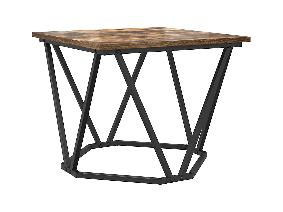 Ensemble de tables d'appoint 2 pièces Chêne fumé 50 x 50 x 40 cm