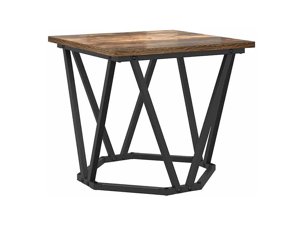 Ensemble de tables d'appoint 2 pièces Chêne fumé 50 x 50 x 40 cm