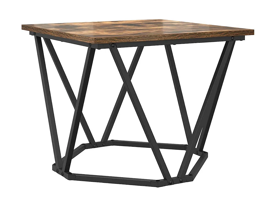 Ensemble de tables d'appoint 2 pièces Chêne fumé 50 x 50 x 40 cm