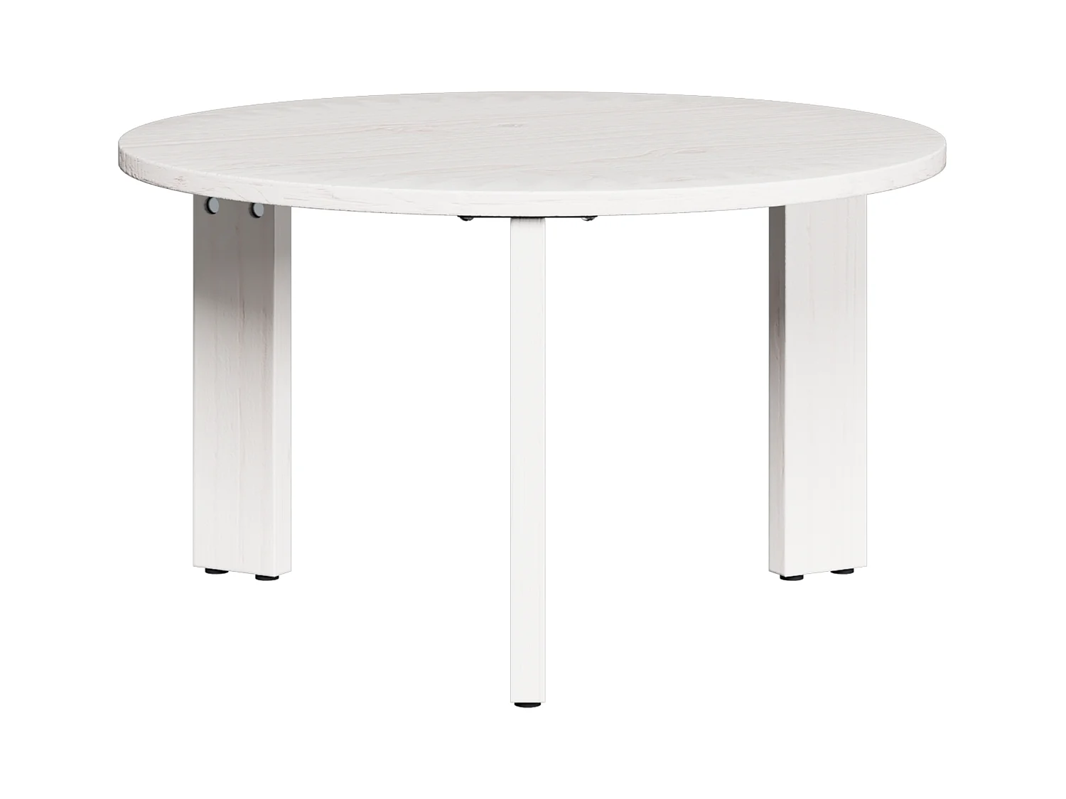 Table basse 3 pièces Blanc 47,5 x 47,5 x 27 cm Bois massif en pin