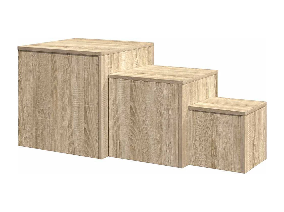 Tables d'appoint 3 pièces Chêne Sonoma Aggloméré