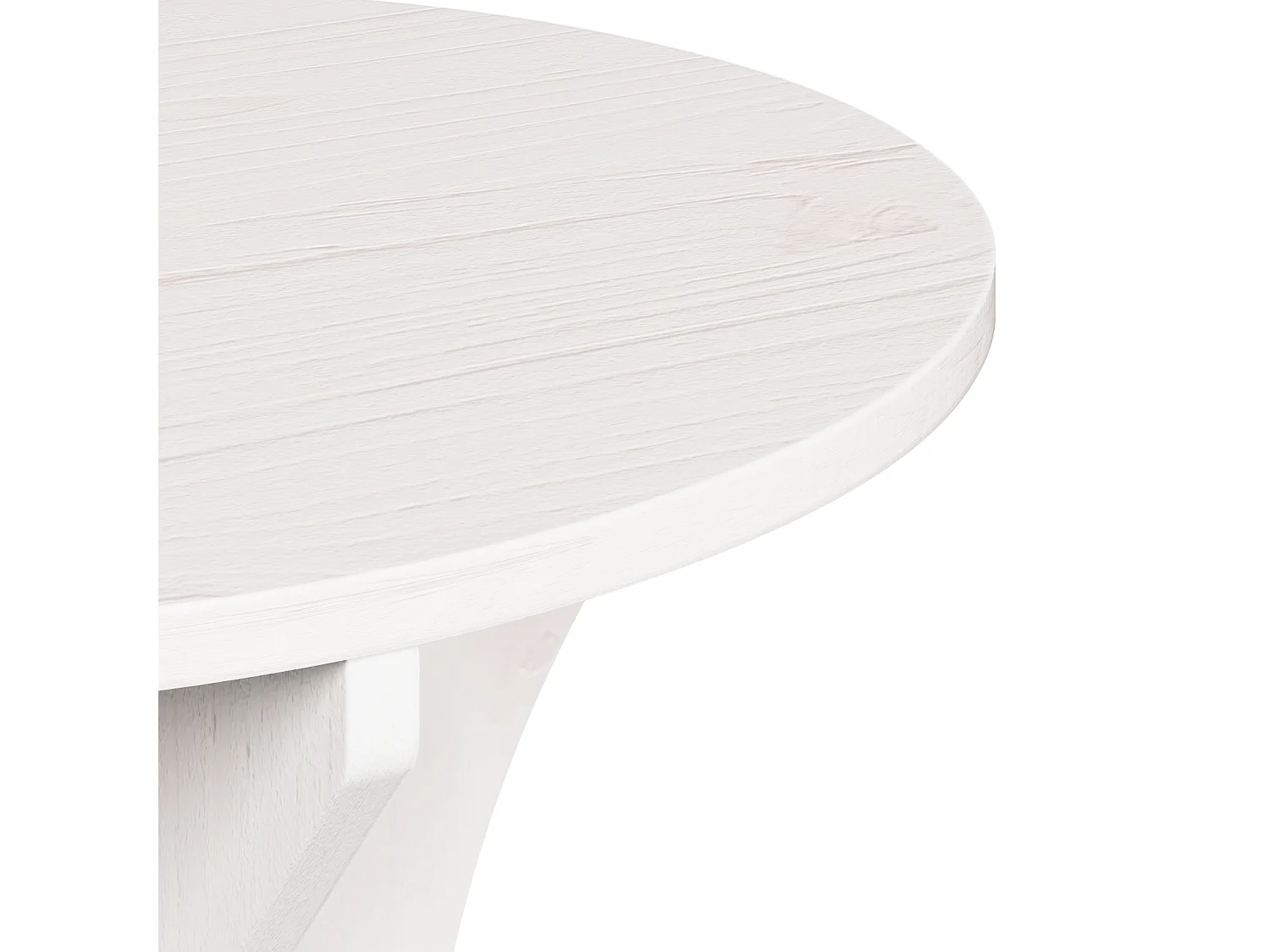 Table basse 2 pièces Blanc 46 x 46 x 47 cm Bois massif en pin