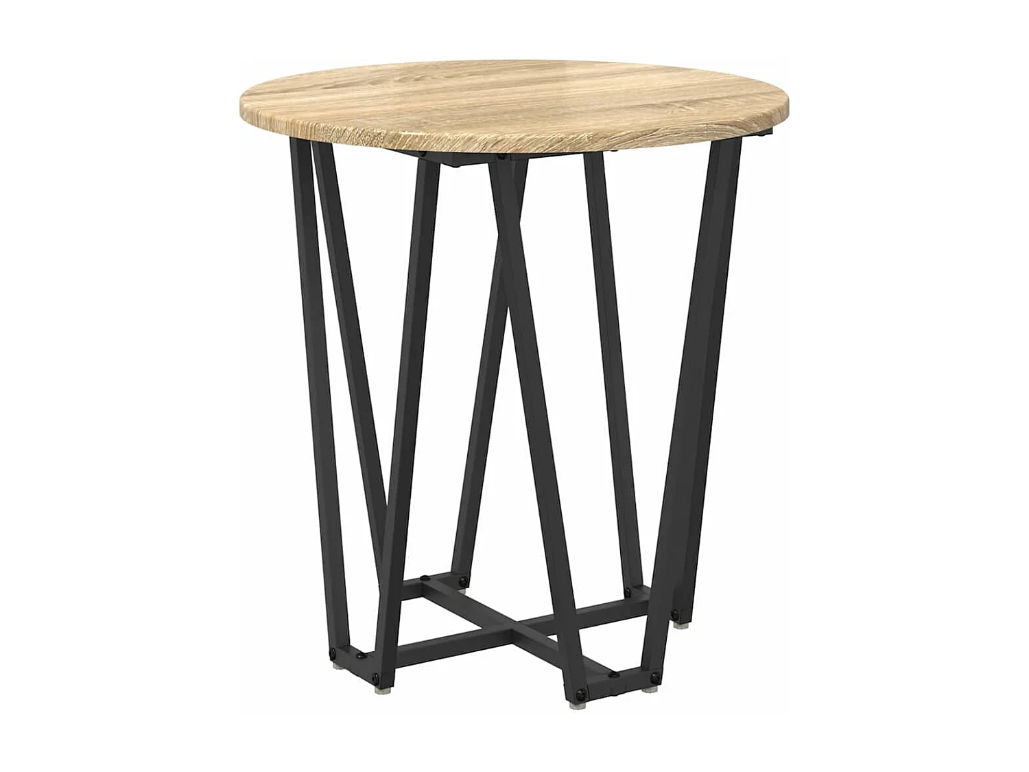 Ensemble de tables d'appoint 2 pièces Chêne Sonoma et noir