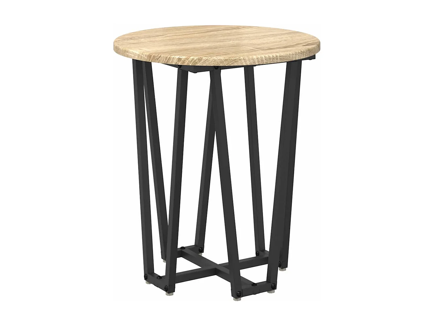 Ensemble de tables d'appoint 2 pièces Chêne Sonoma et noir