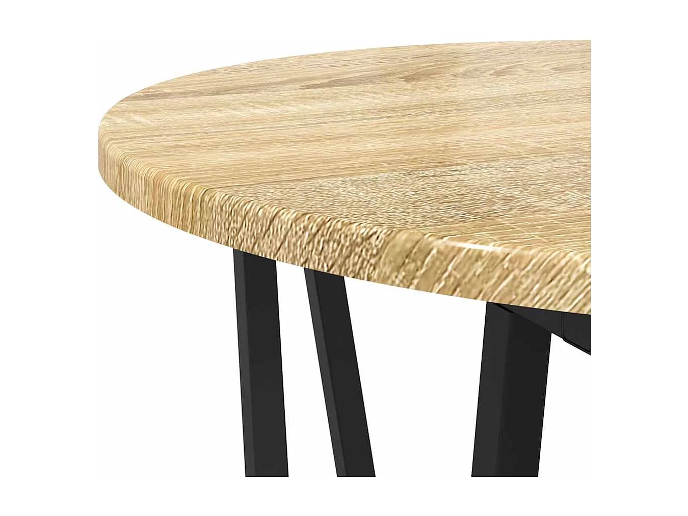 Ensemble de tables d'appoint 2 pièces Chêne Sonoma et noir