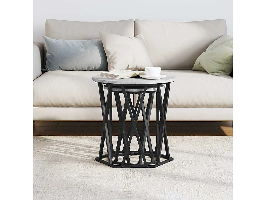 Table basse 2 pièces Sonoma gris 50 x 50 x 50 cm