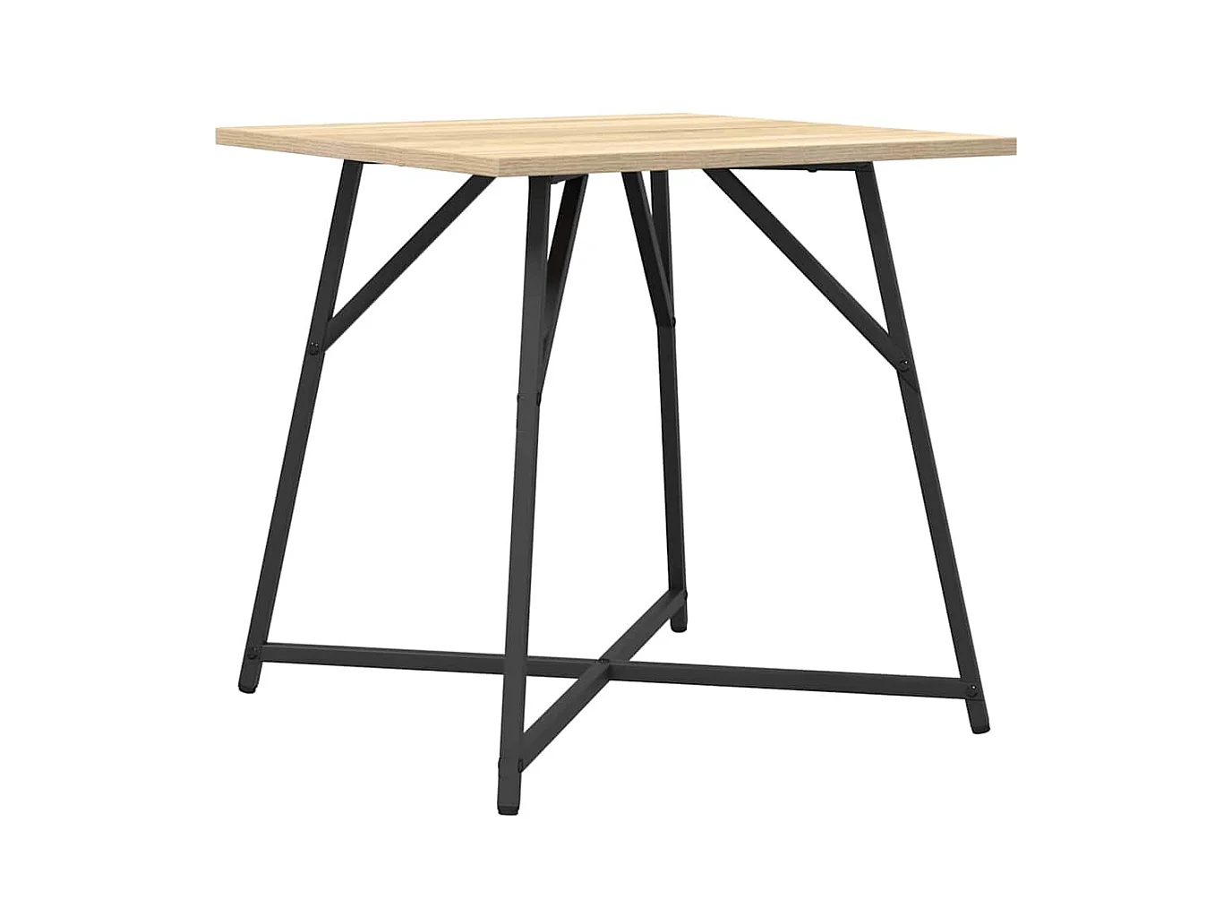 Ensemble de tables d'appoint 2 pièces Chêne Sonoma et noir