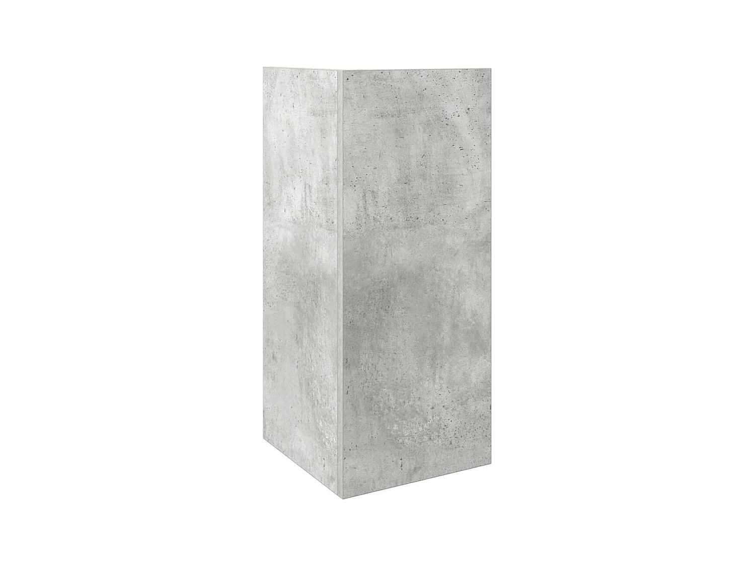 Tables d'appoint 2 pièces avec étagère gris béton 25,5x27x60 cm