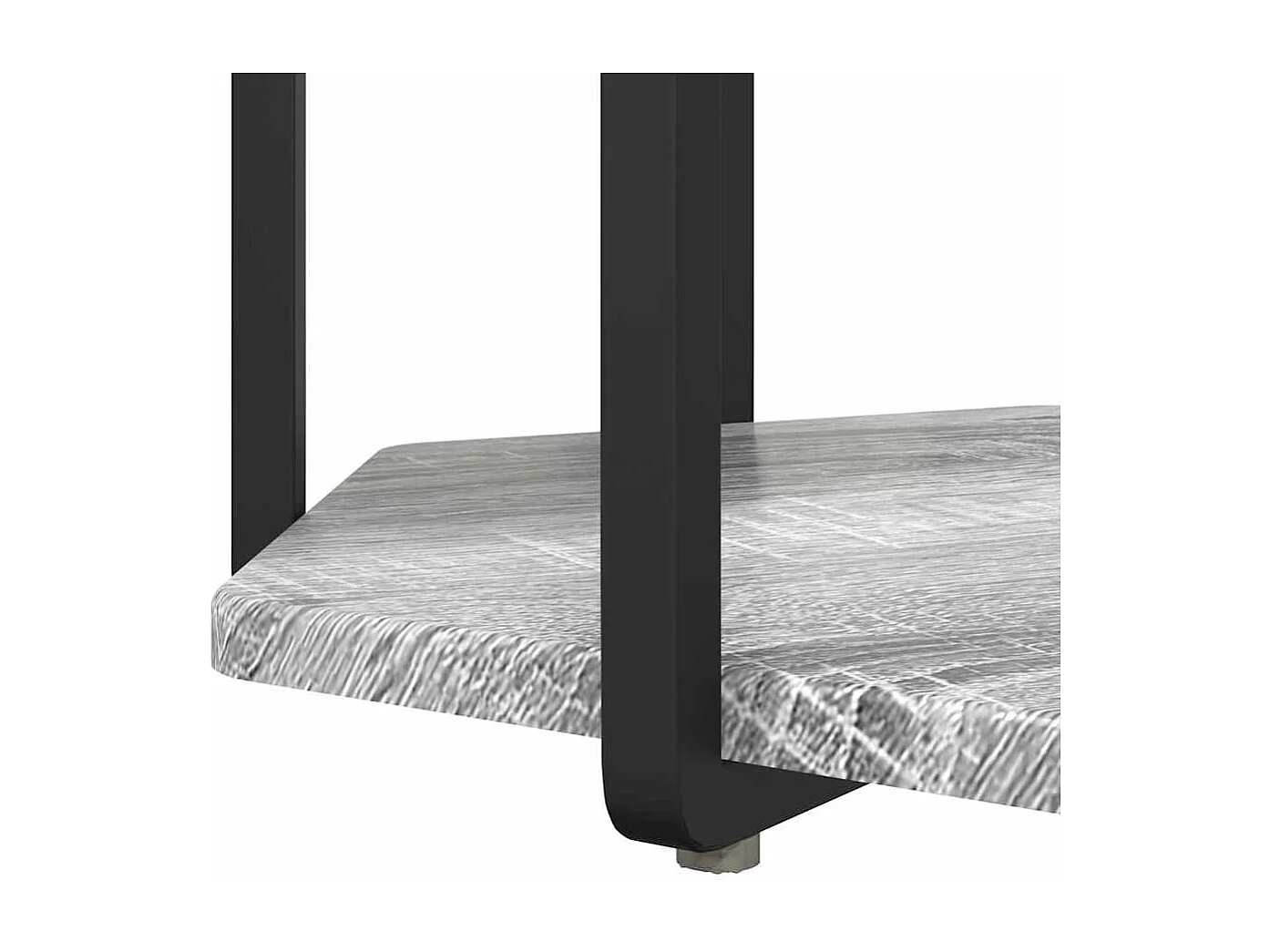 Ensemble de tables d'appoint 2 pièces Gris sonoma et Noir