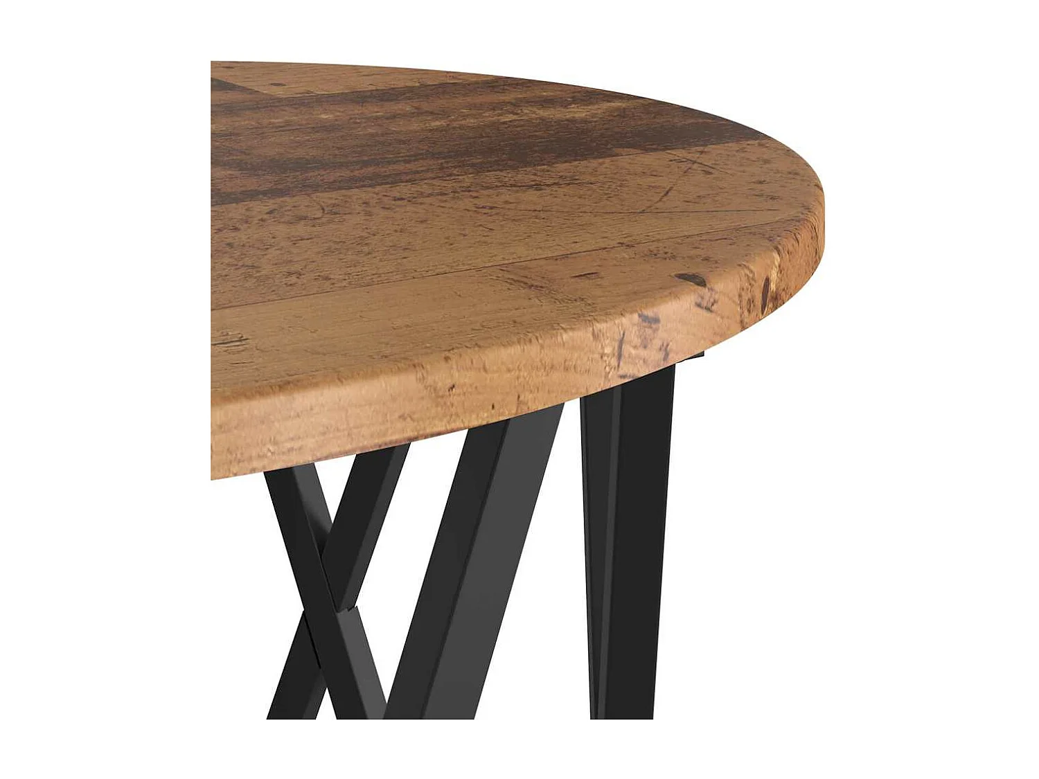 Table basse 2 pièces Bois ancien 50 x 50 x 50 cm