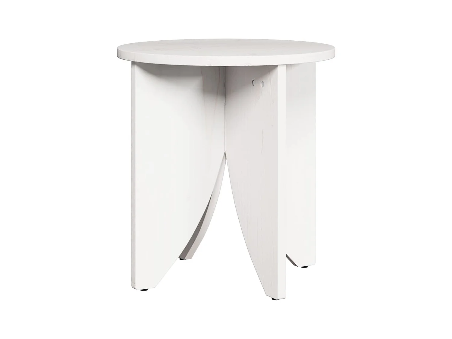 Table basse 2 pièces Blanc 41,5 x 41,5 x 44 cm Bois massif en pin