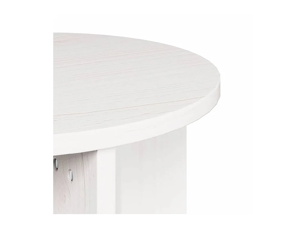 Table basse 2 pièces Blanc 41,5 x 41,5 x 44 cm Bois massif en pin