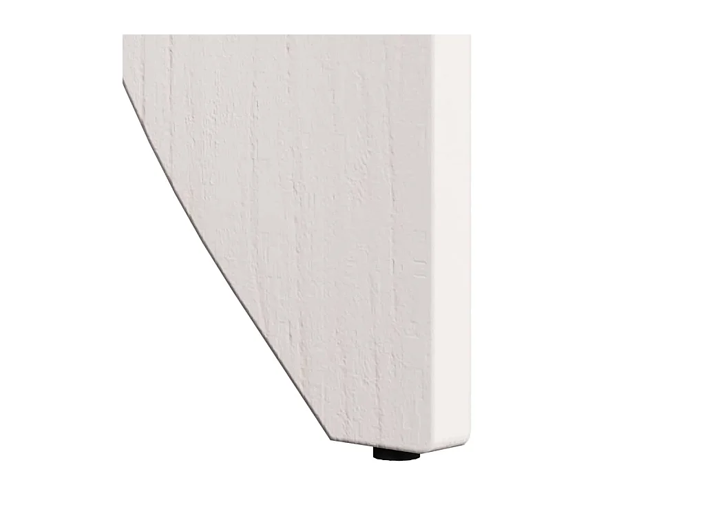 Table basse 2 pièces Blanc 41,5 x 41,5 x 44 cm Bois massif en pin