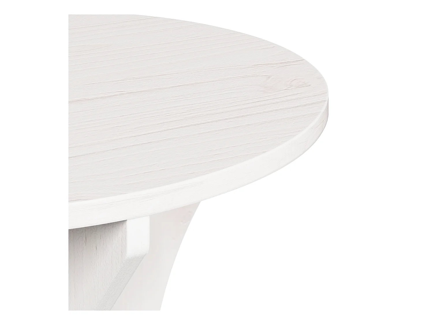 Table basse 3 pièces Blanc 46 x 46 x 47 cm Bois massif en pin