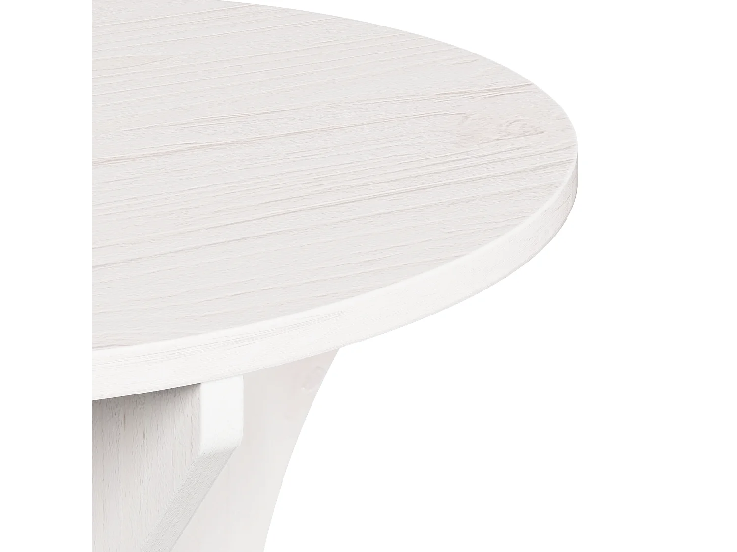 Table basse 3 pièces Blanc 46 x 46 x 47 cm Bois massif en pin