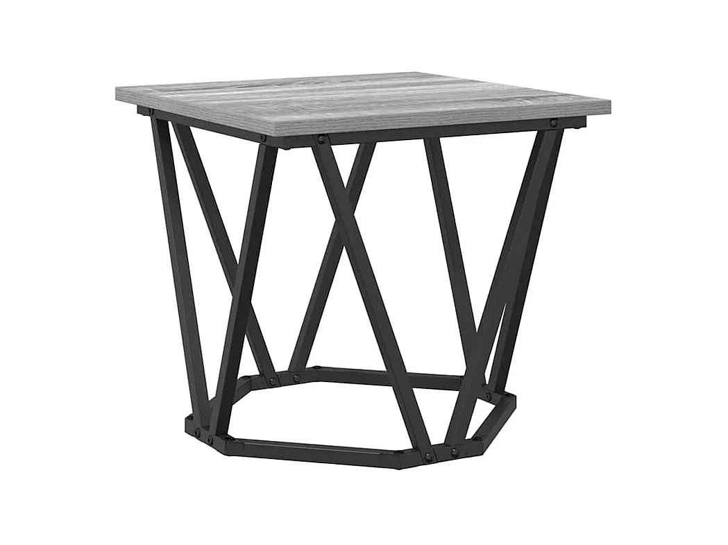 Ensemble de tables d'appoint 2 pièces Sonoma gris 50 x 50 x 40 cm