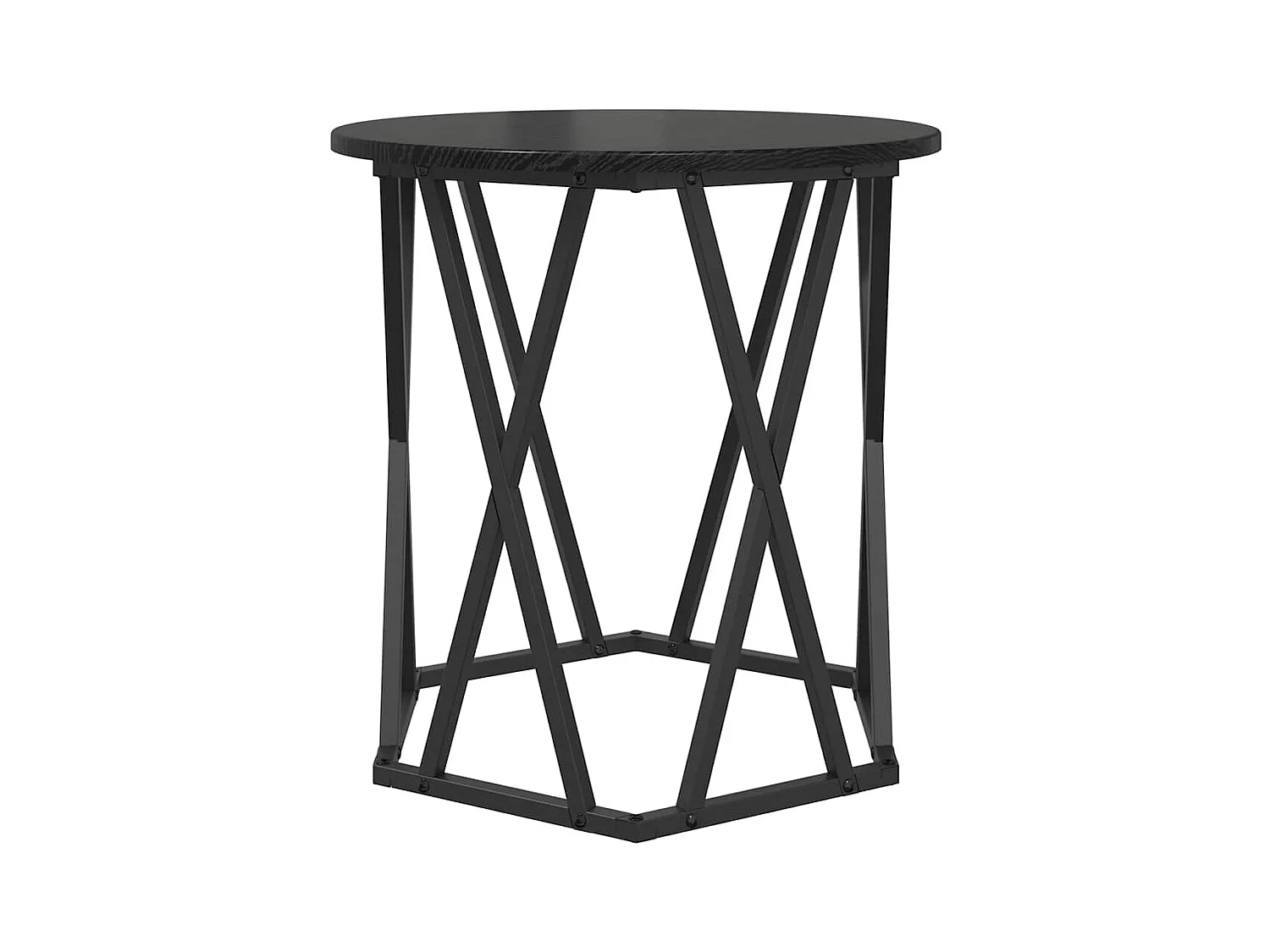 Table basse 2 pièces Chêne noir 50 x 50 x 50 cm