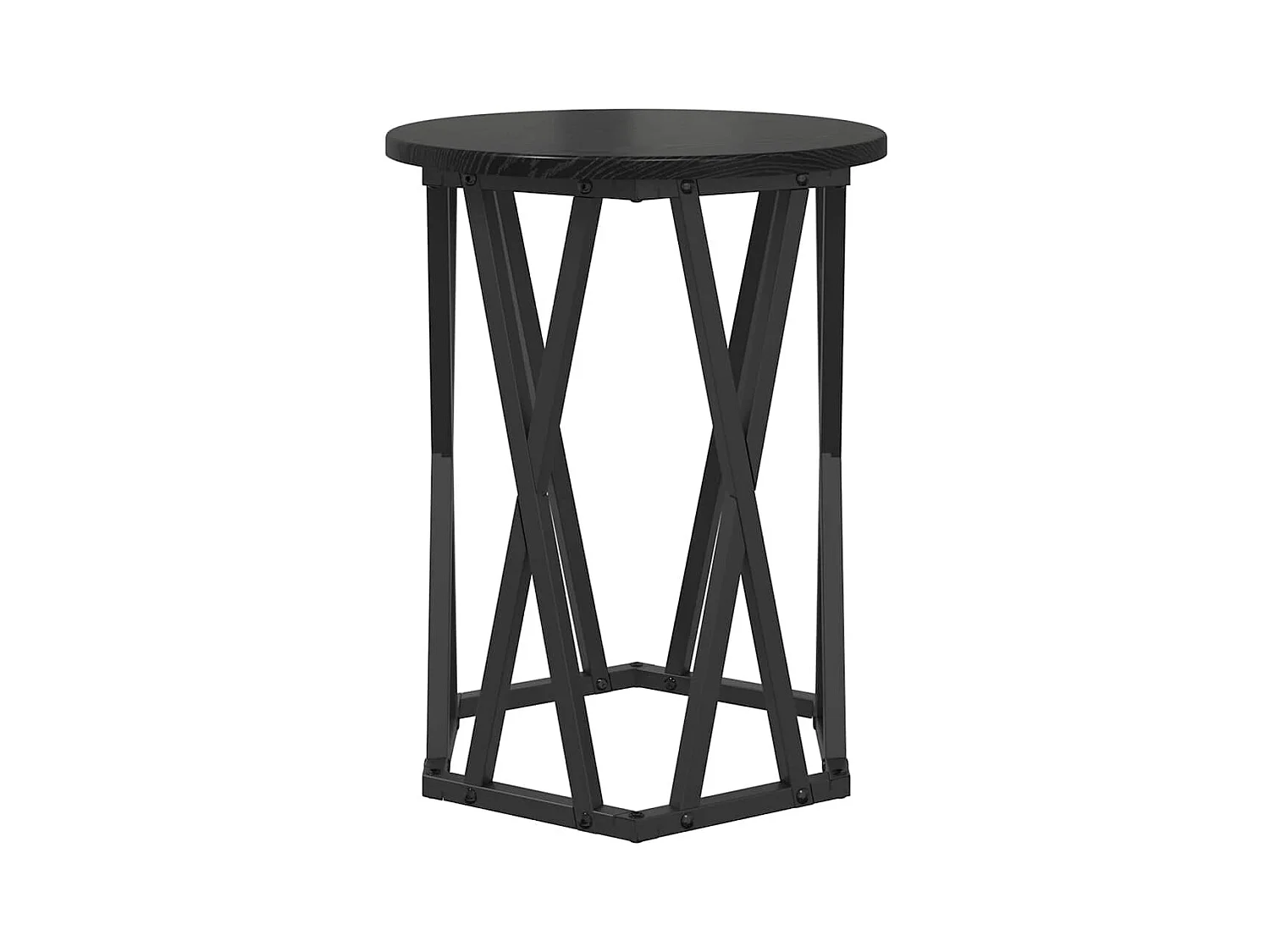 Table basse 2 pièces Chêne noir 50 x 50 x 50 cm