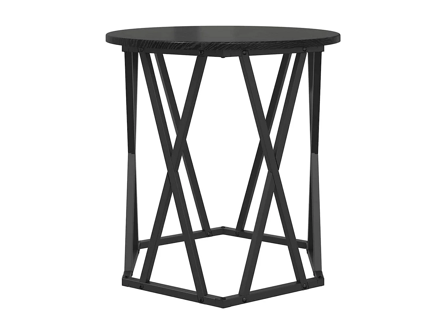 Table basse 2 pièces Chêne noir 50 x 50 x 50 cm