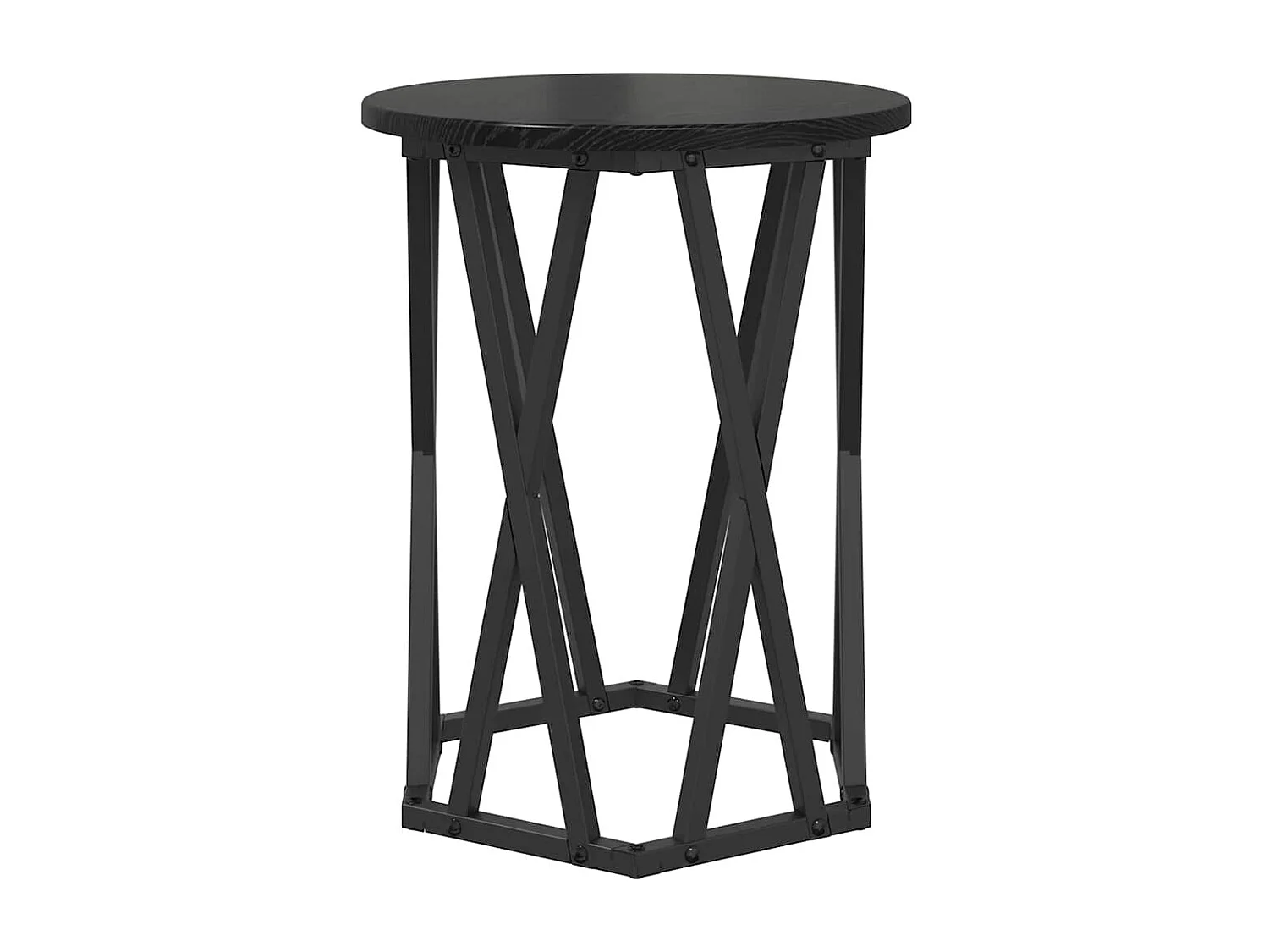 Table basse 2 pièces Chêne noir 50 x 50 x 50 cm