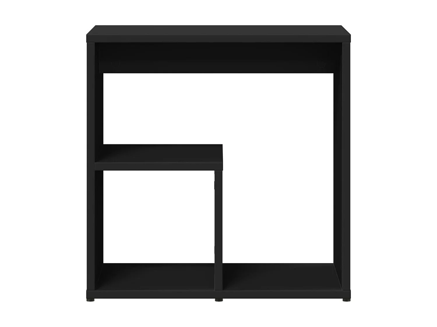 Mesas de apoio 2 peças 50x30x50 cm derivados de madeira preto