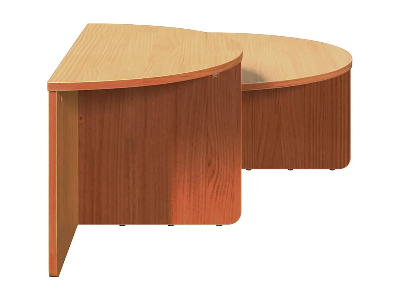 Table basse 2 pièces Marron cire 79 x 39,5 x 40 cm