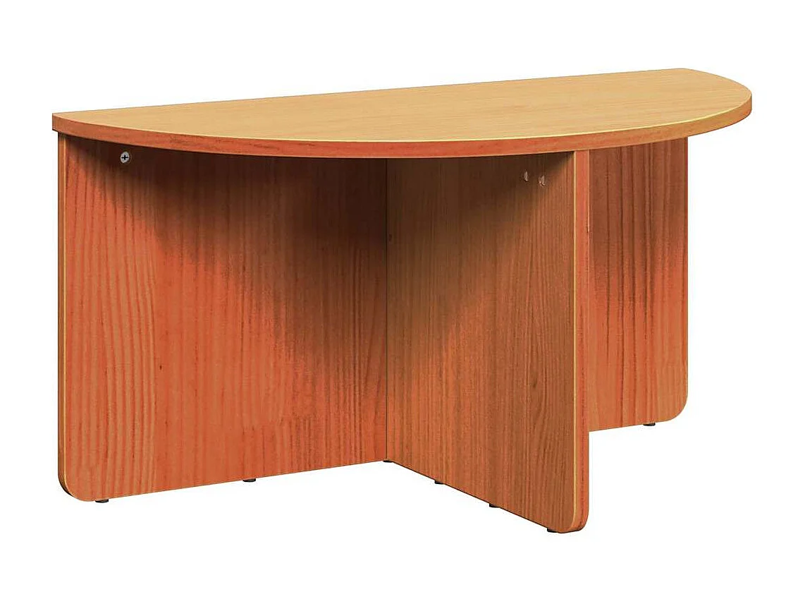 Mesa de Café 2 piezas Marrón cera 79 x 39.5 x 40 cm