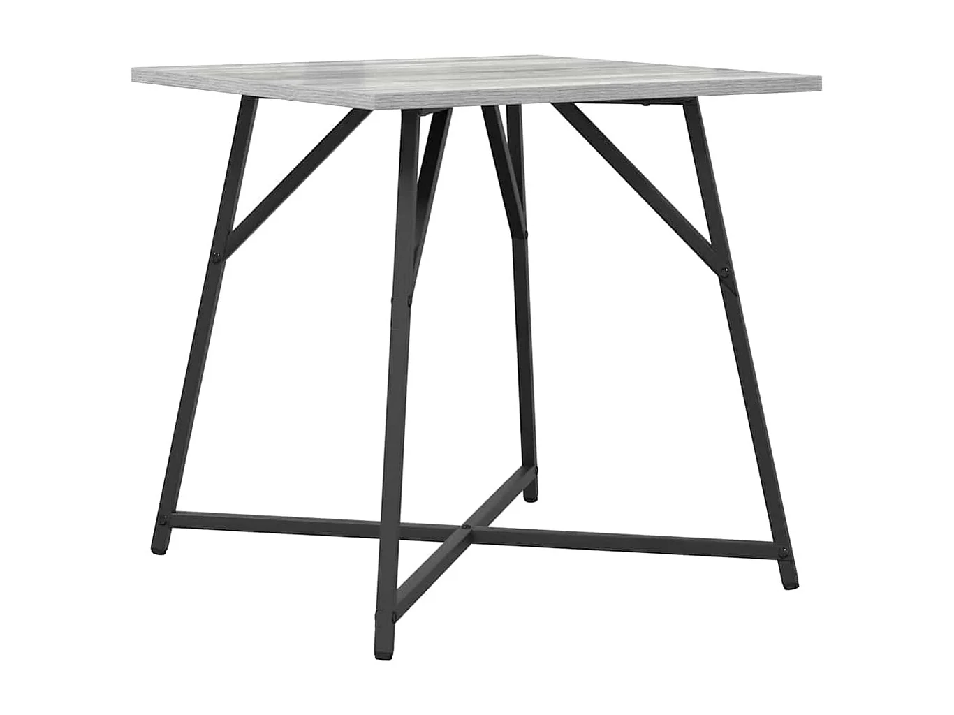 Ensemble de tables d'appoint 2 pièces Gris sonoma et Noir