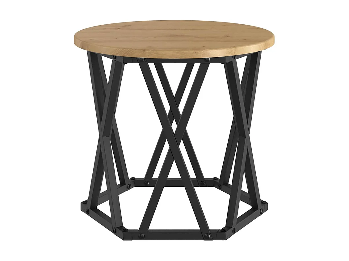 Mesa Lateral Nido 3 piezas Roble artisan 53 x 53 x 40 cm