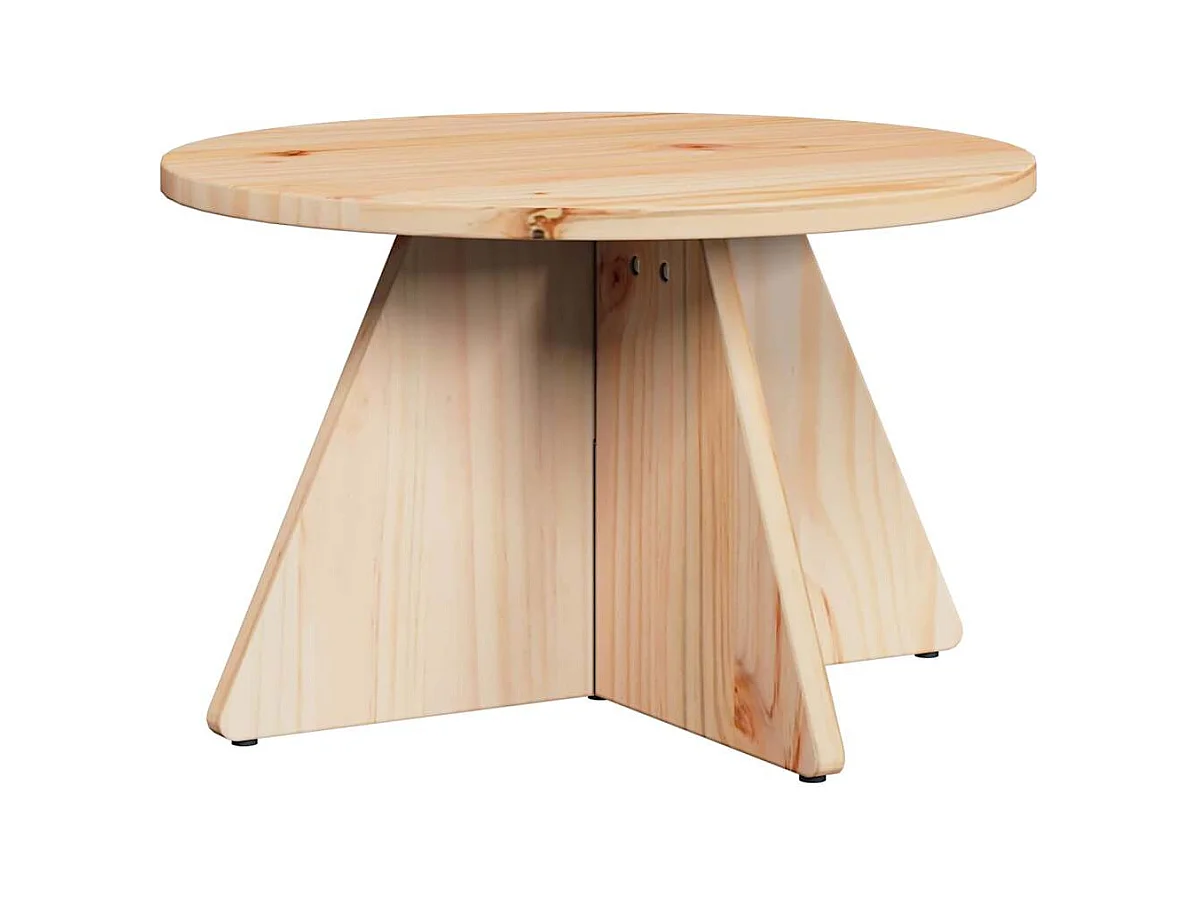 Table basse 3 pièces Naturel 49 x 49 x 30 cm Bois massif en pin