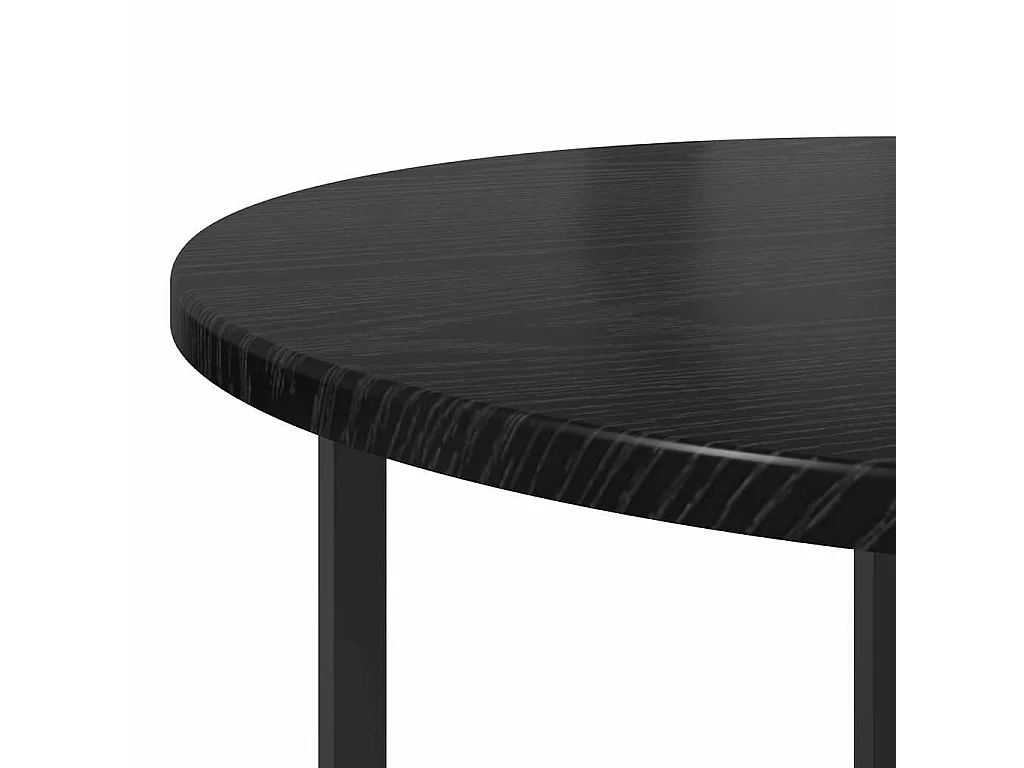 Conjunto de mesas auxiliares 2 piezas Roble negro 50 x 50 x 50 cm