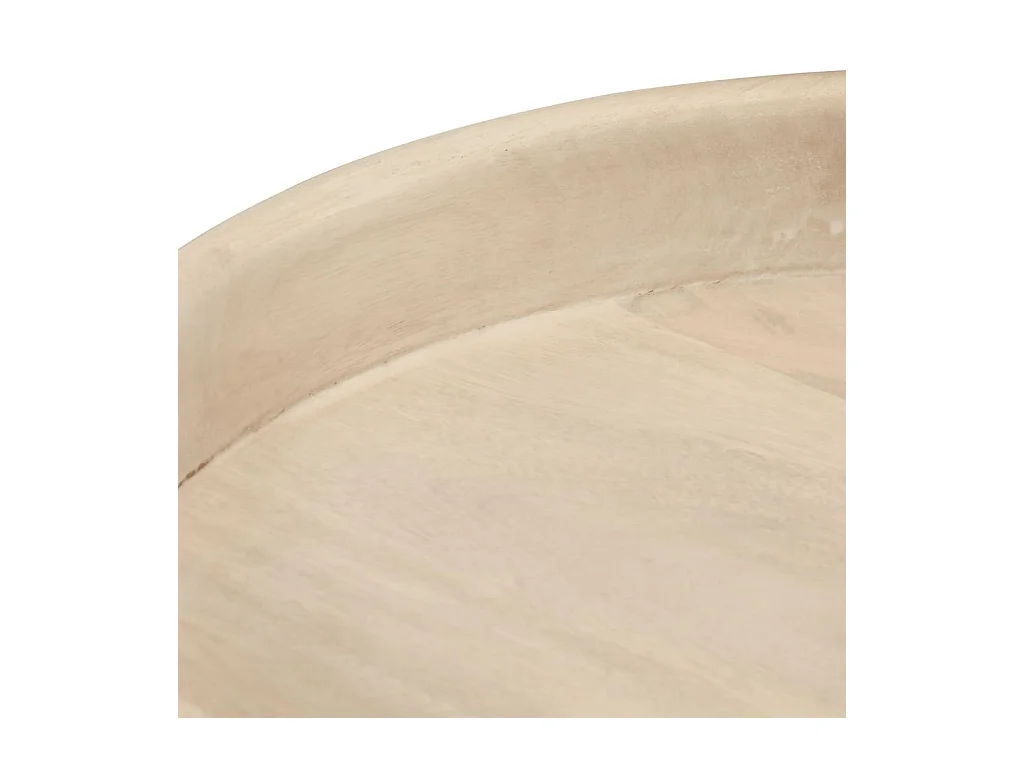 Tables basses rondes 3 pièces bois de manguier massif