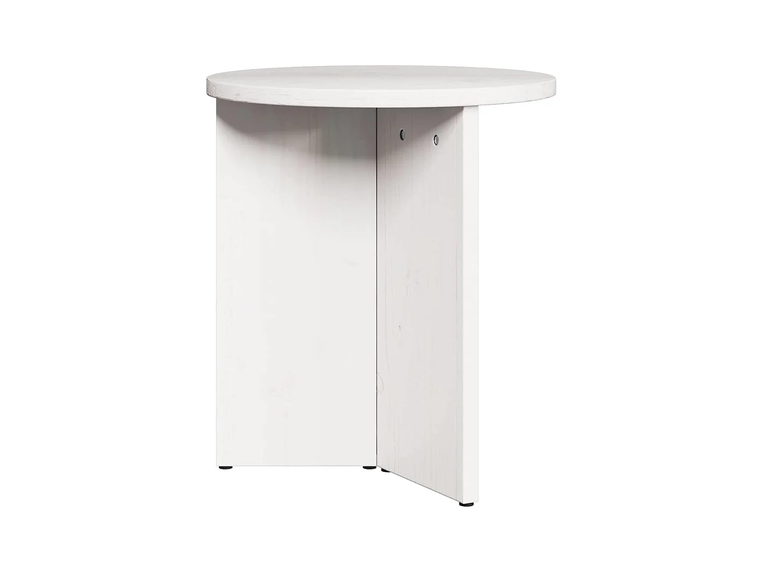 Table basse 2 pièces Blanc 49 x 49 x 28 cm Bois de pin massif