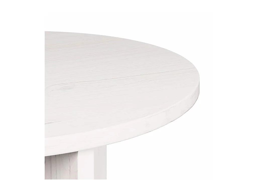 Table basse 2 pièces Blanc 49 x 49 x 28 cm Bois de pin massif