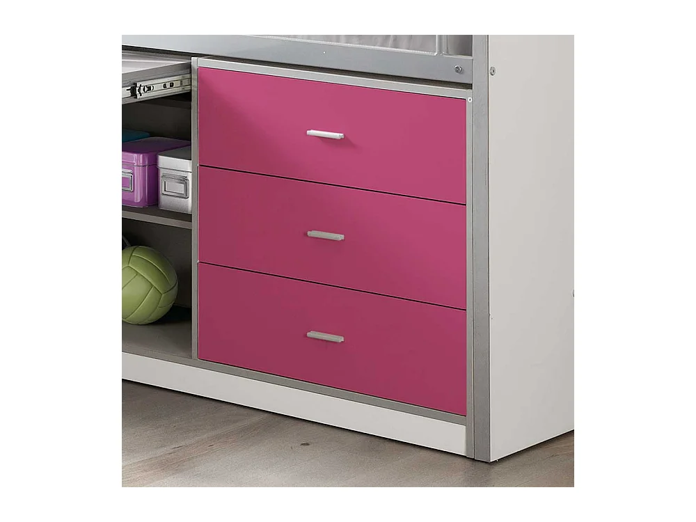 Mädchenbett mit Stauraum Schreibtisch