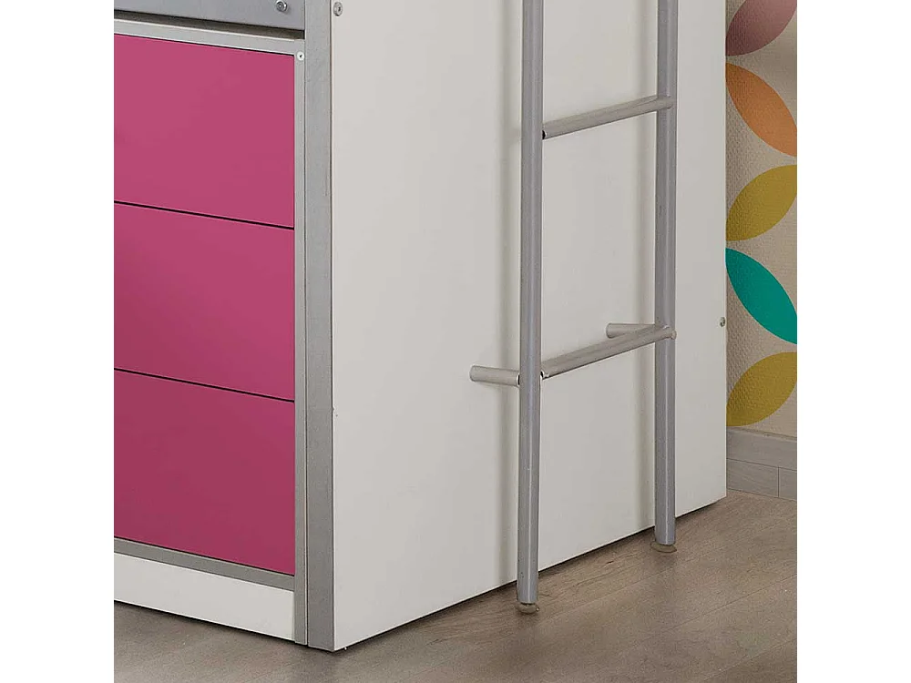 Mädchenbett mit Stauraum Schreibtisch