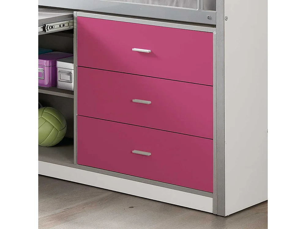 Mädchenbett mit Stauraum Schreibtisch