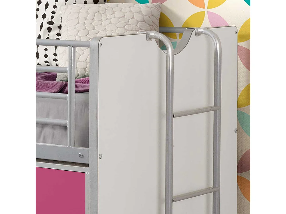 Mädchenbett mit Stauraum Schreibtisch