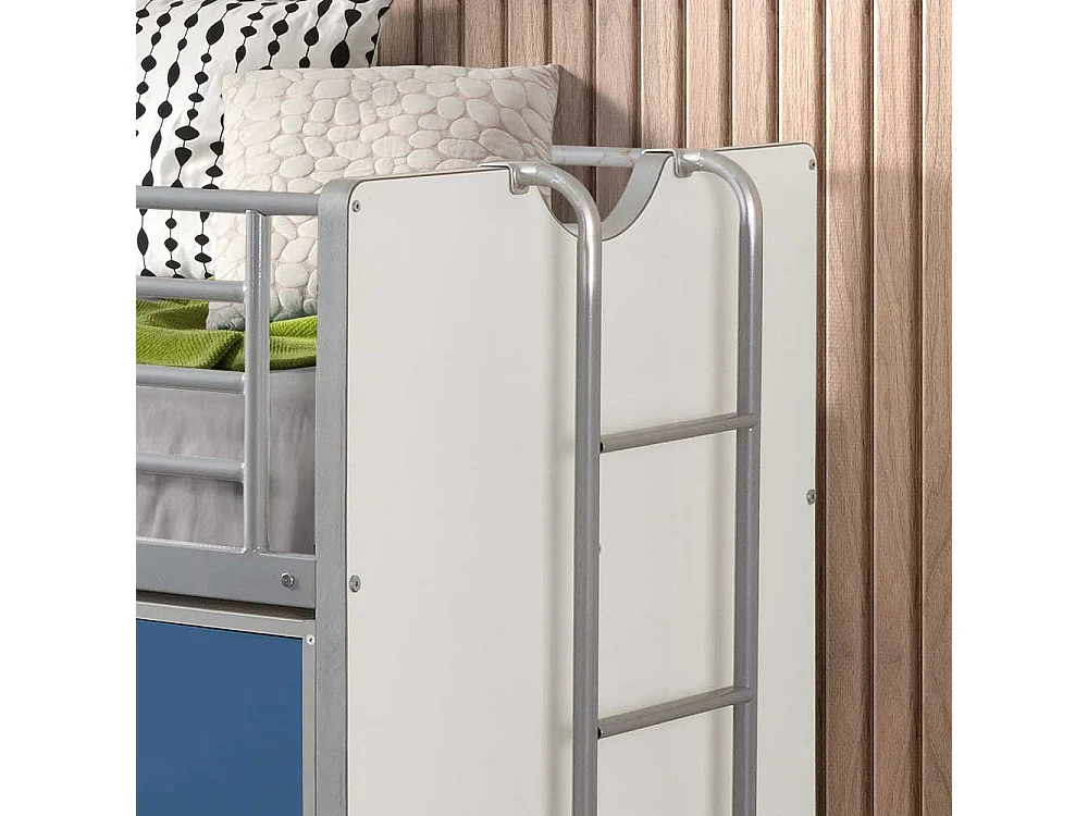 Kinder-Etagenbett mit Schreibtisch Stauraum