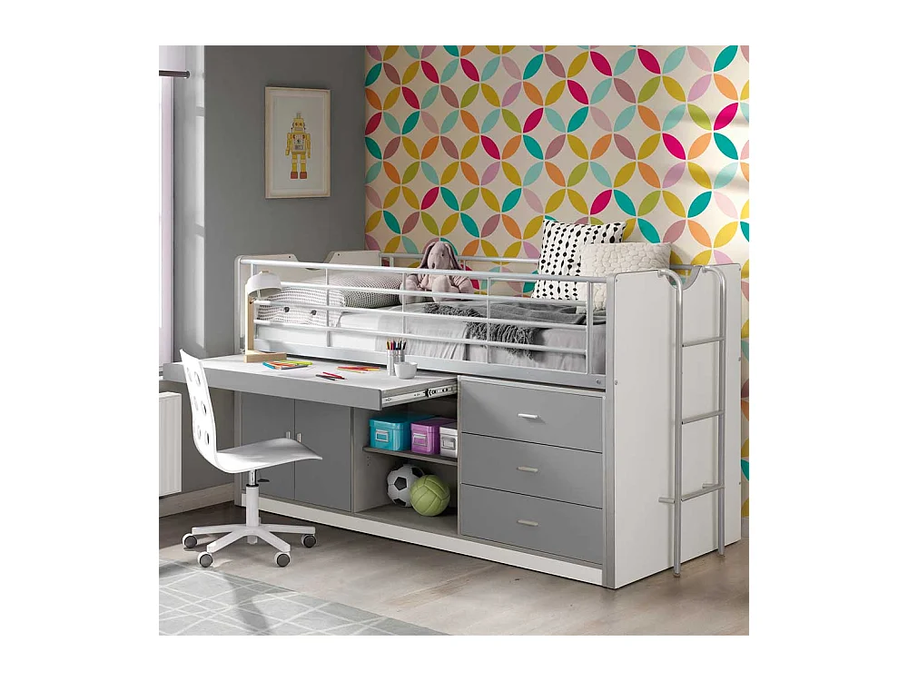 Hochbett mit extra Stauraum Schreibtisch