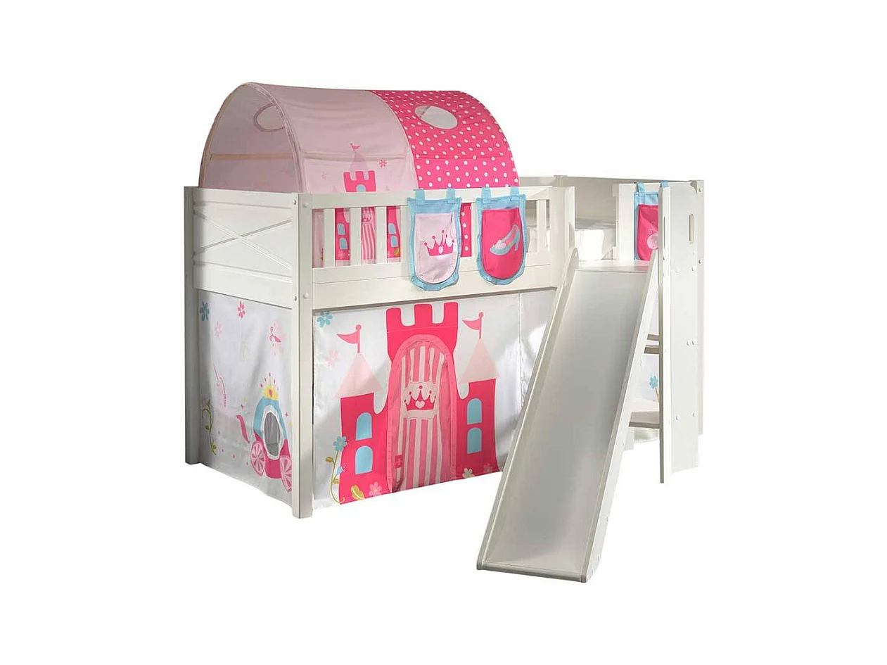 Hochbettgestell mit Prinzessin Motiv Leiter