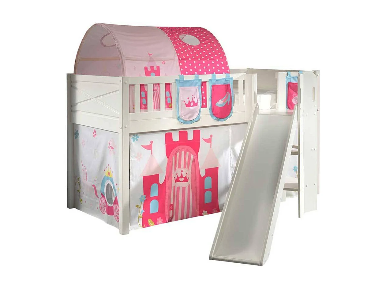 Hochbettgestell mit Prinzessin Motiv Leiter