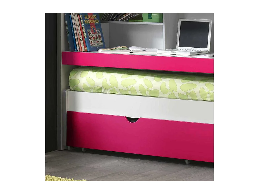 Kinder-Etagenbett in Pink Pink-Weiß