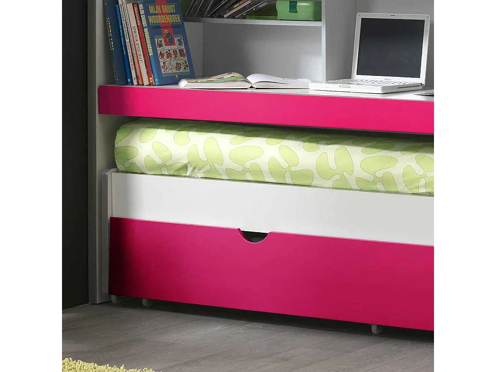 Kinder-Etagenbett in Pink Pink-Weiß