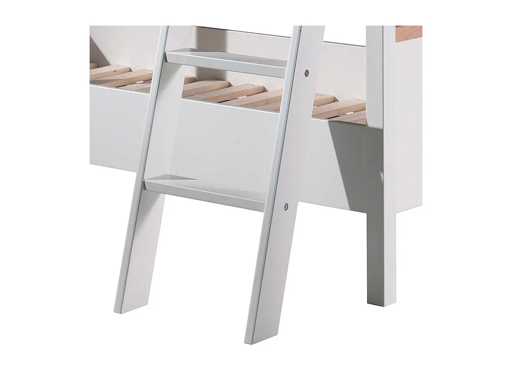 Weißes Etagenbett aus Kiefer Massivholz Skandi Design