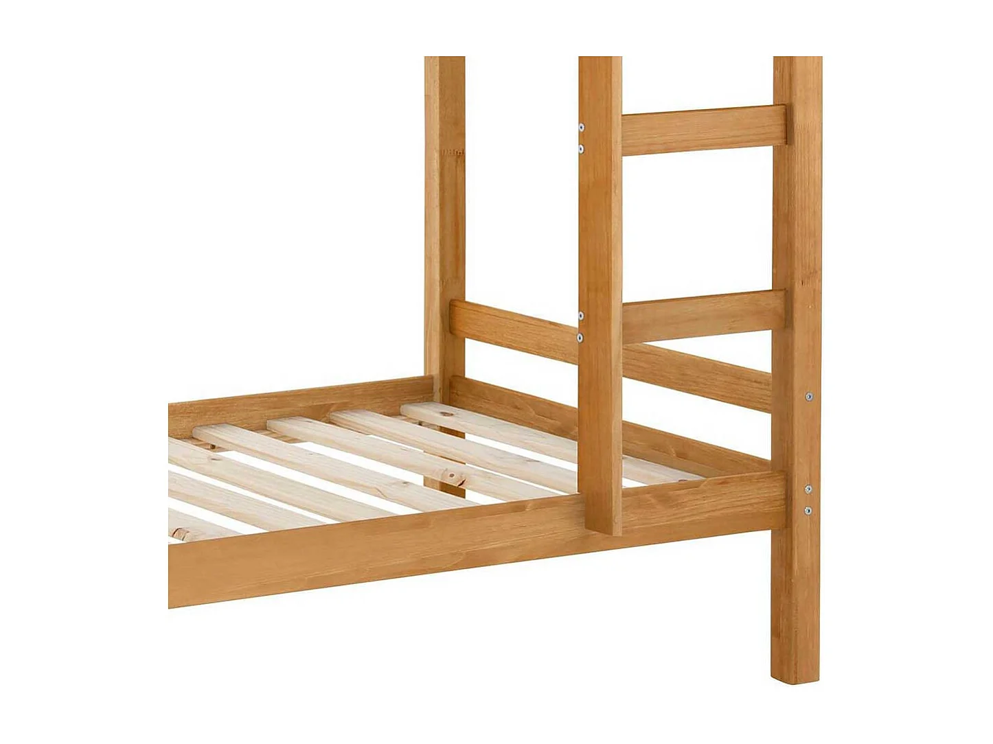 Etagenbett aus Kiefer Massivholz gebeizt und geölt