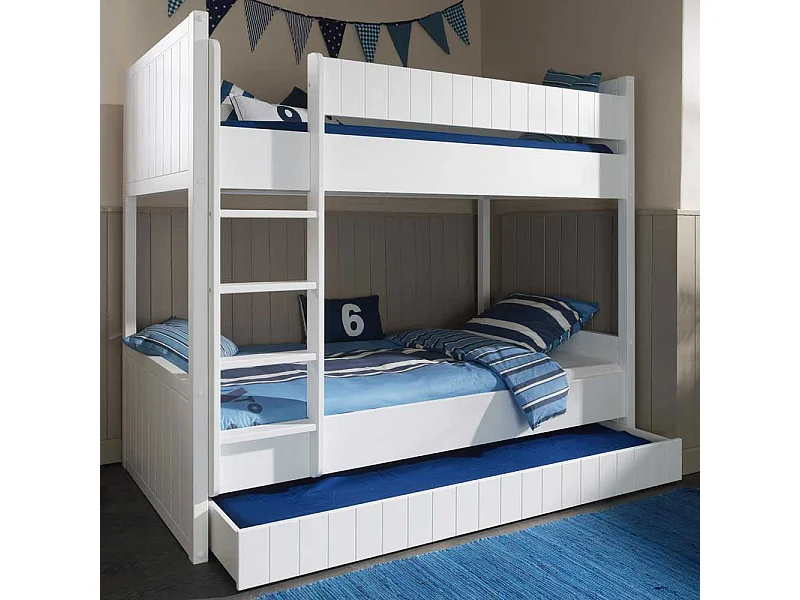 Etagenbett mit Bettschublade mit Bettschubkasten