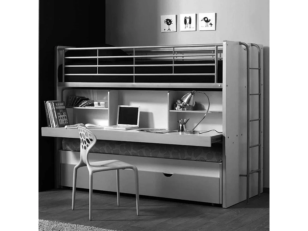 Etagenbett mit Schreibtisch Schreibtisch