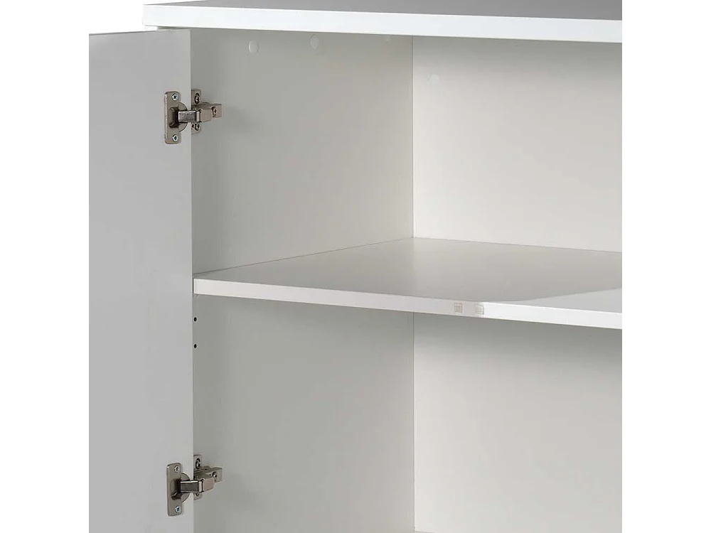 Hochbett mit Schreibtisch und Schrank Skandi Design (dreiteilig)