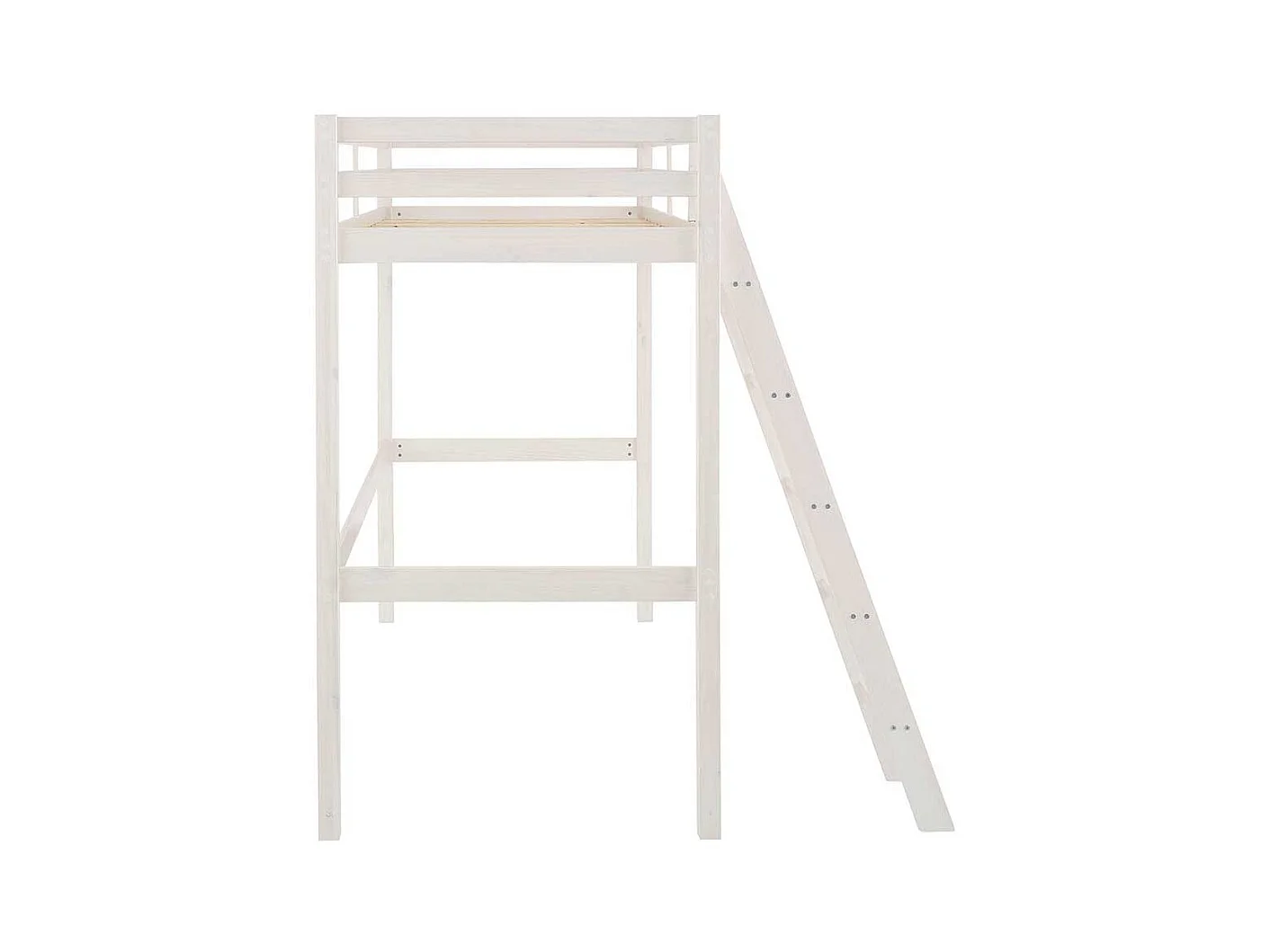 Kinderzimmer Bett 175 cm hoch Kiefer Massivholz